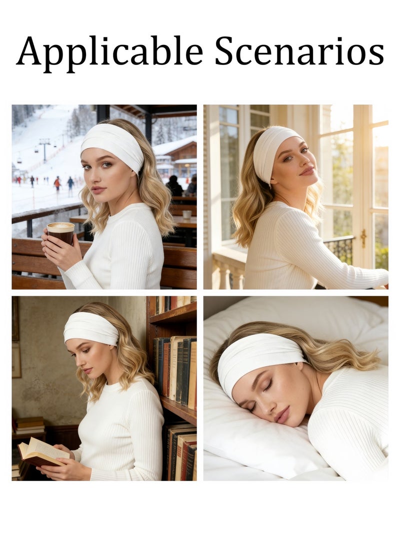 Hijab Scarf Solid Headwear Hijab Scarf for Travel Soft Cotton Crepe Crinkled Head Wrap Turban for Woman - Image 5